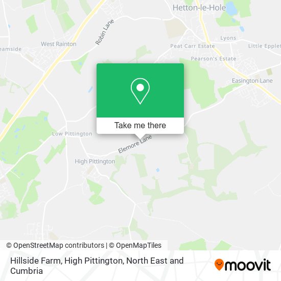 Hillside Farm, High Pittington map