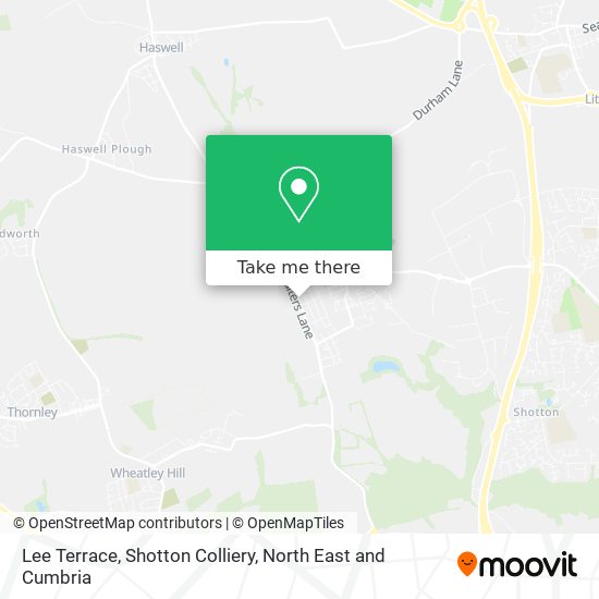 Lee Terrace, Shotton Colliery map