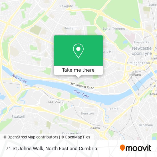 71 St John's Walk map