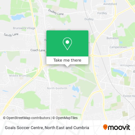 Goals Soccer Centre map