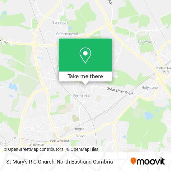 St Mary's R C Church map