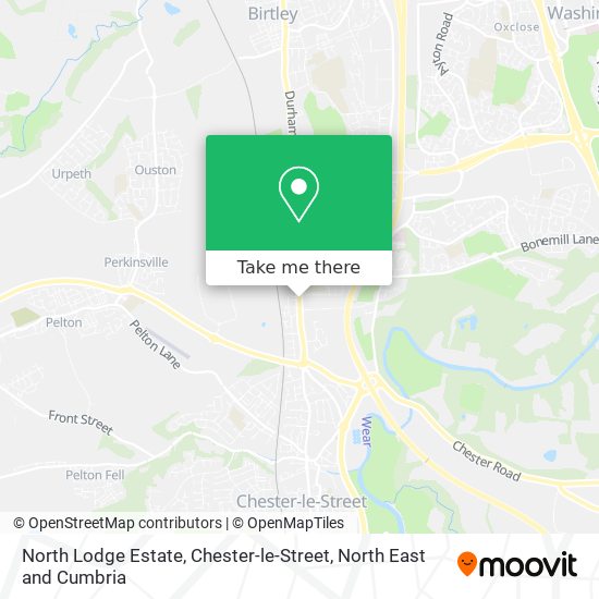 North Lodge Estate, Chester-le-Street map
