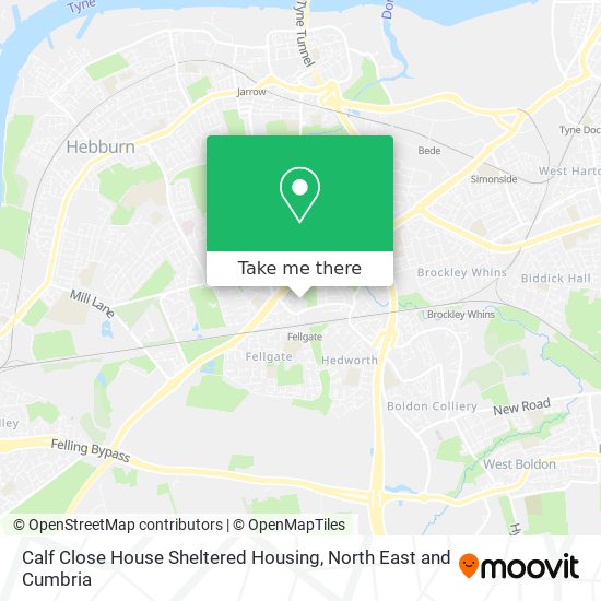 Calf Close House Sheltered Housing map