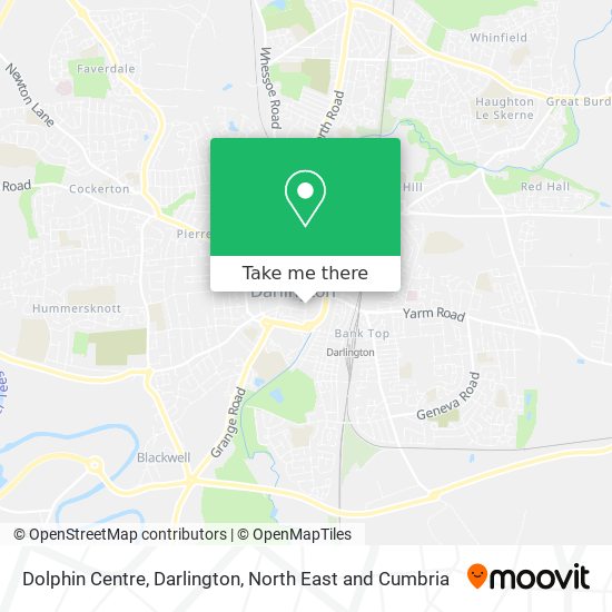 Dolphin Centre, Darlington map