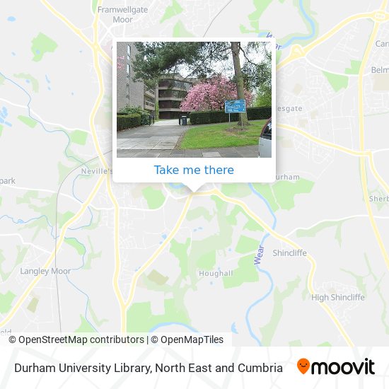 Durham University Library map