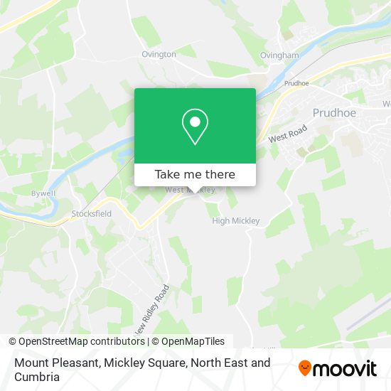 Mount Pleasant, Mickley Square map