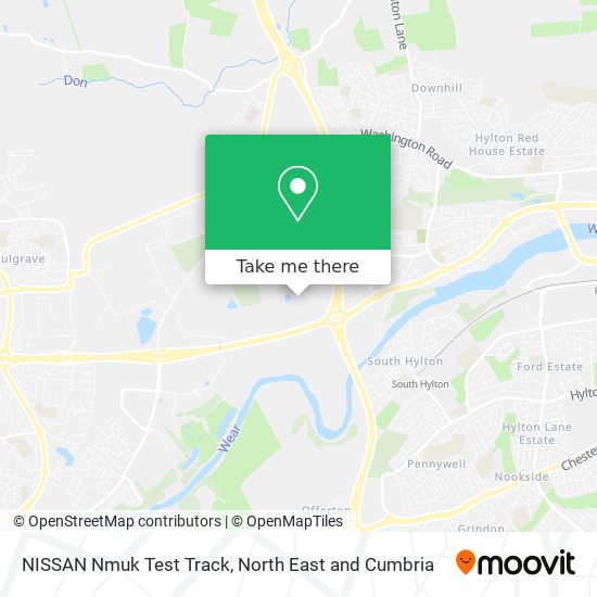 NISSAN Nmuk Test Track map