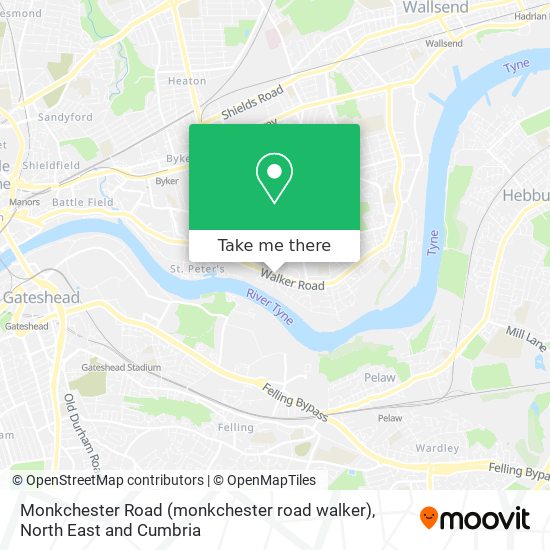 Monkchester Road (monkchester road walker) map