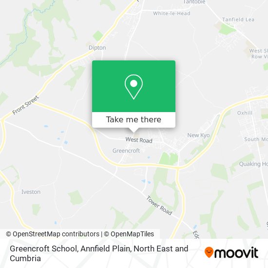 Greencroft School, Annfield Plain map