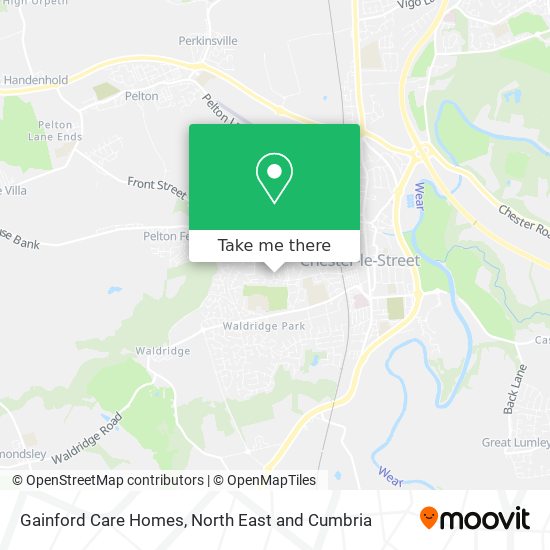 Gainford Care Homes map