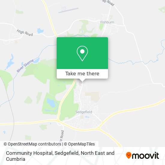 Community Hospital, Sedgefield map