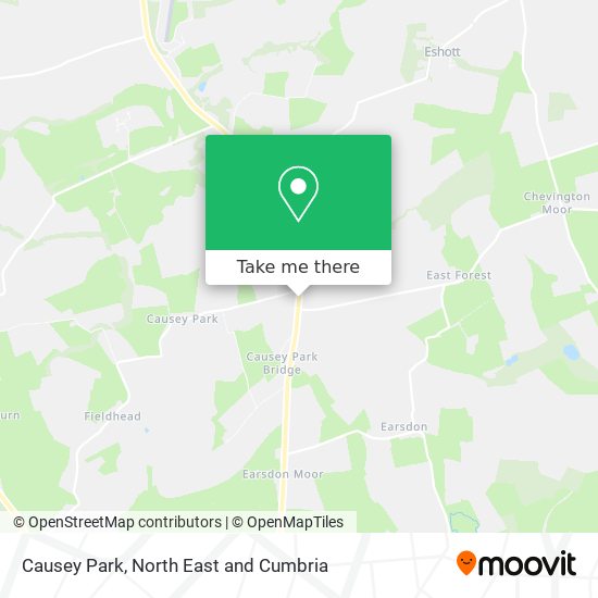 Causey Park map