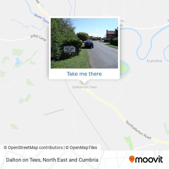 Dalton on Tees map