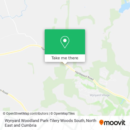 Wynyard Woodland Park-Tilery Woods South map
