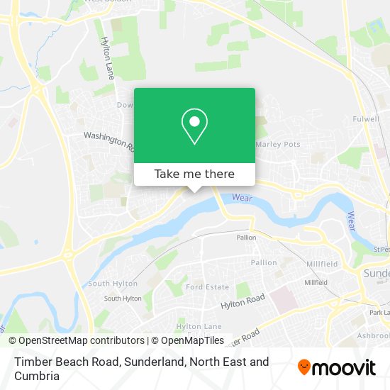 Timber Beach Road, Sunderland map