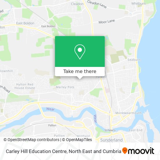 Carley Hill Education Centre map