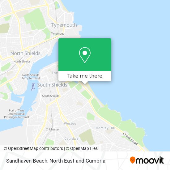 Sandhaven Beach map