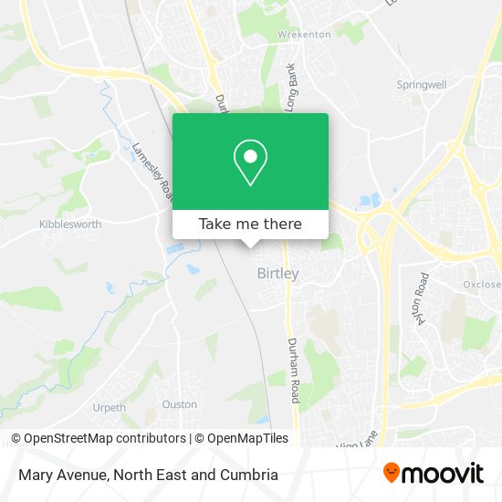 Mary Avenue map