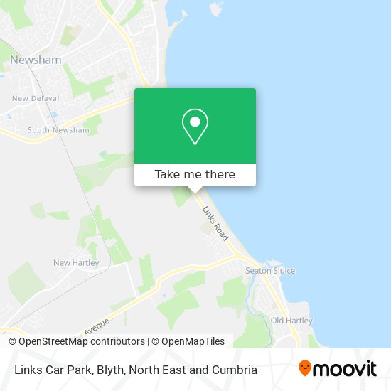 Links Car Park, Blyth map