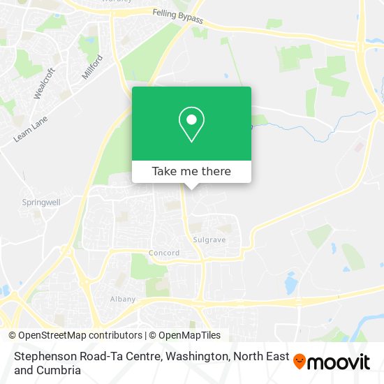 Stephenson Road-Ta Centre, Washington map