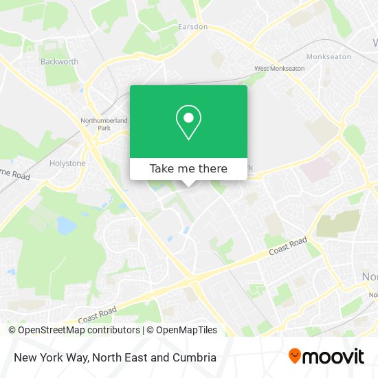 New York Way map