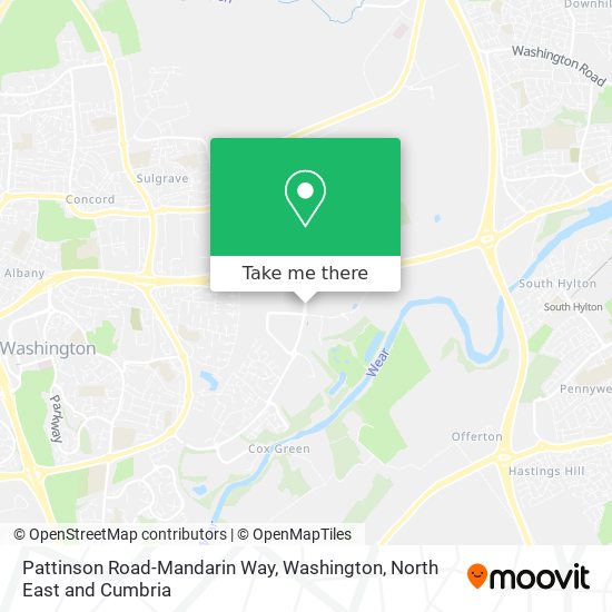 Pattinson Road-Mandarin Way, Washington map