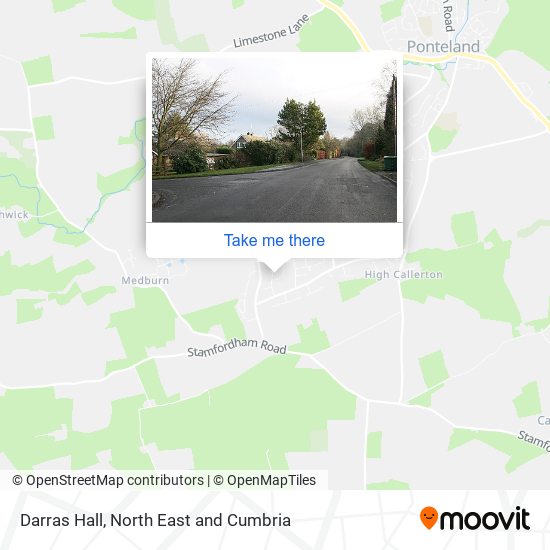 Darras Hall map