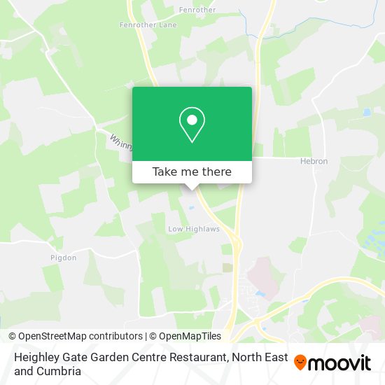 Heighley Gate Garden Centre Restaurant map