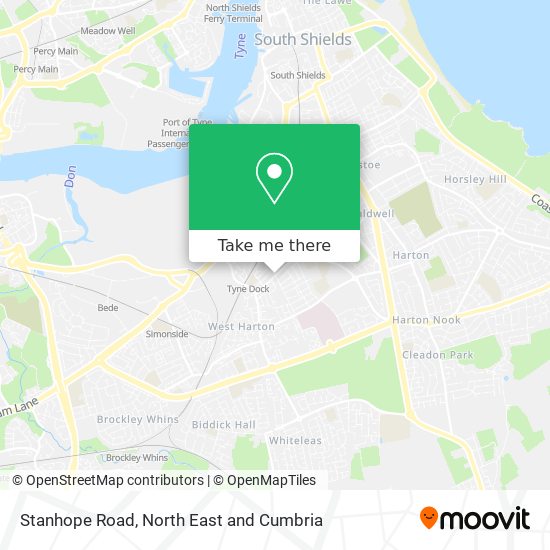 Stanhope Road map