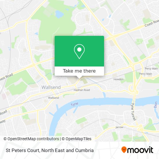 St Peters Court map