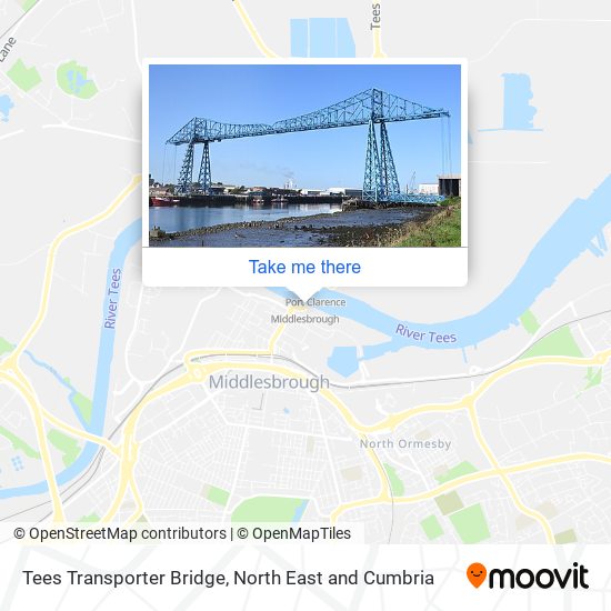 Tees Transporter Bridge map