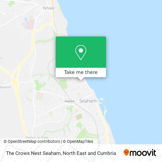 The Crows Nest Seaham map