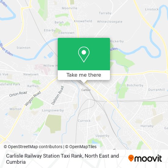 Carlisle Railway Station Taxi Rank map