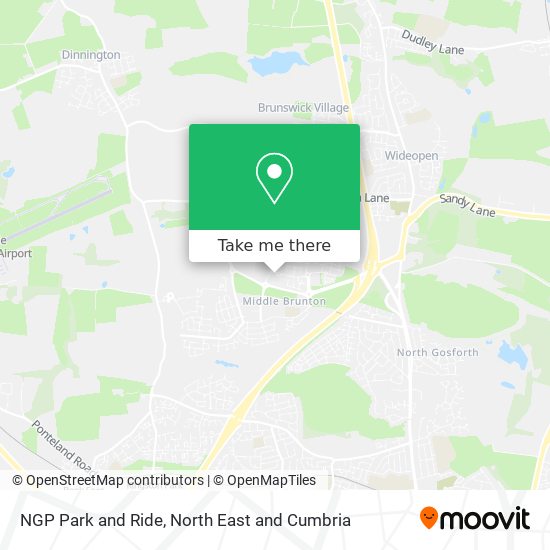NGP Park and Ride map