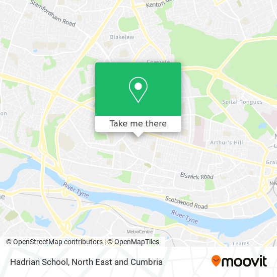 Hadrian School map