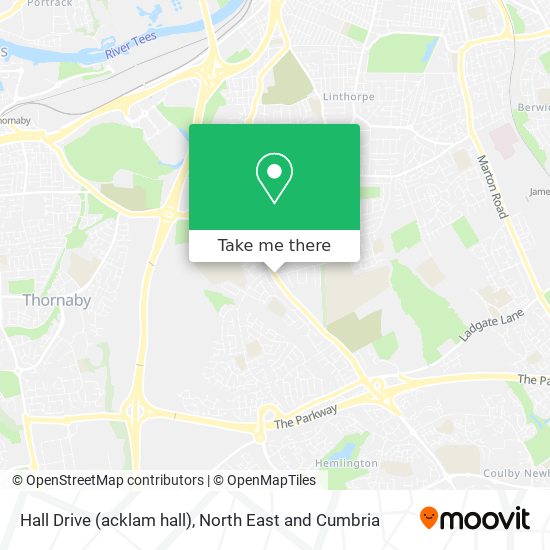 Hall Drive (acklam hall) map
