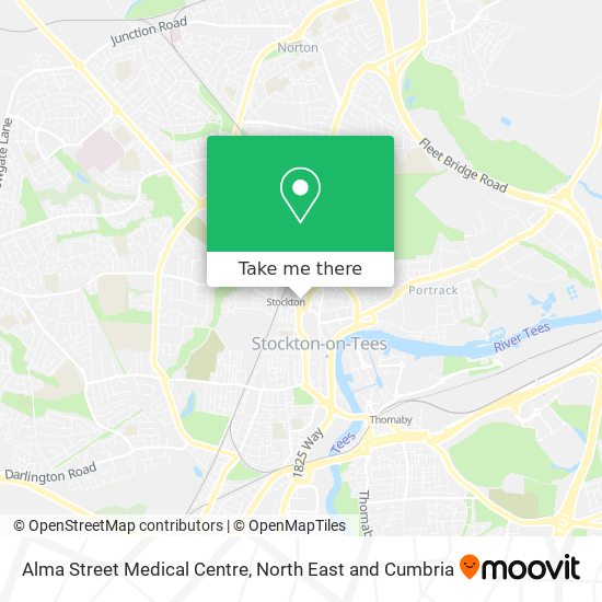 Alma Street Medical Centre map
