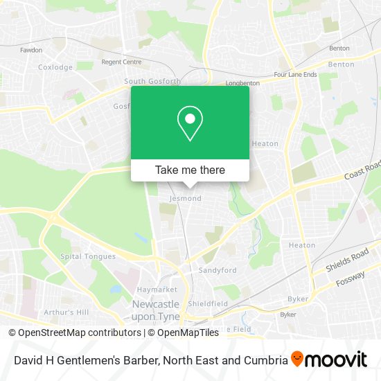 David H Gentlemen's Barber map