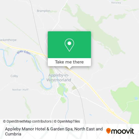 Appleby Manor Hotel & Garden Spa map