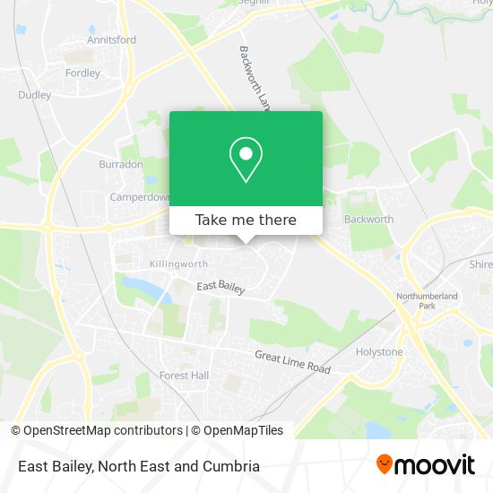 East Bailey map