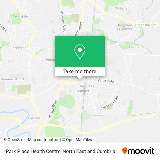 Park Place Health Centre map