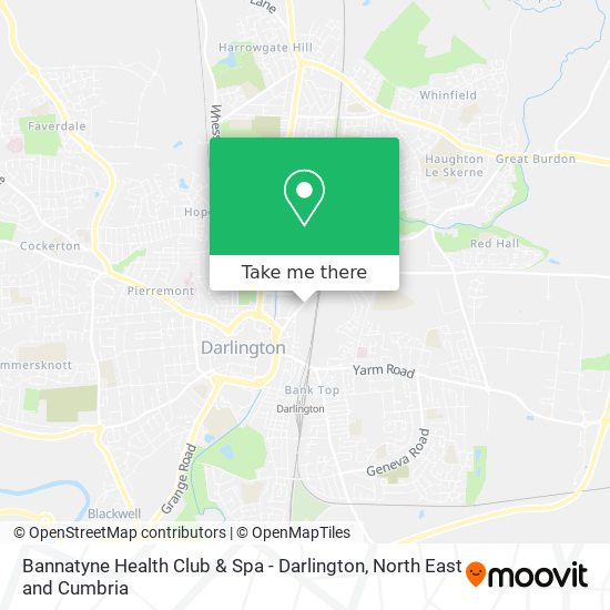 Bannatyne Health Club & Spa - Darlington map