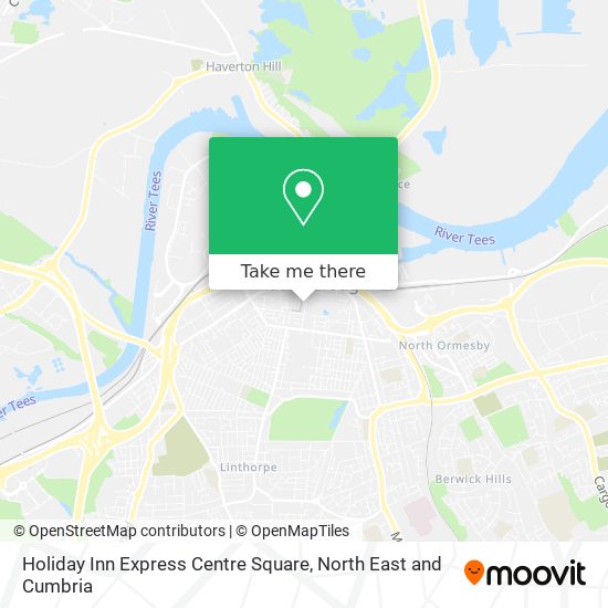 Holiday Inn Express Centre Square map