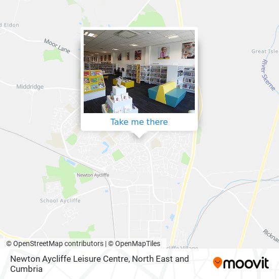 Newton Aycliffe Leisure Centre map