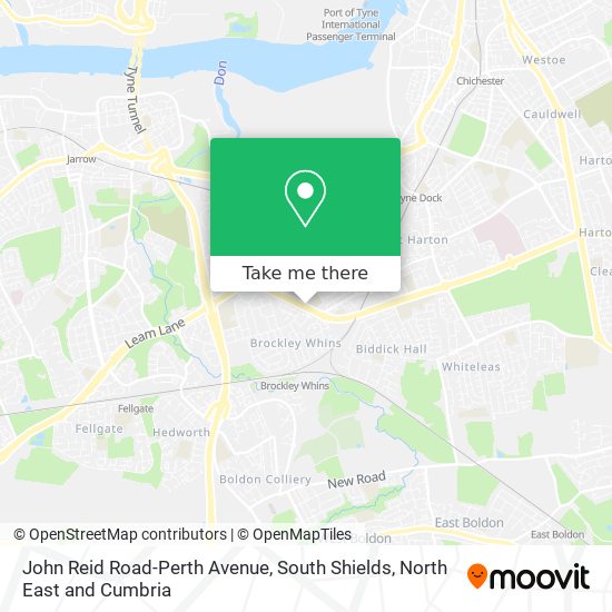John Reid Road-Perth Avenue, South Shields map