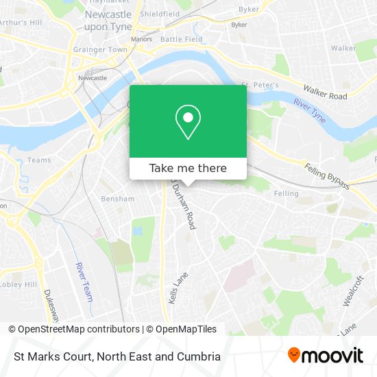 St Marks Court map