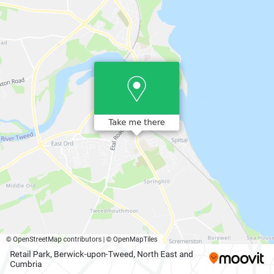 Retail Park, Berwick-upon-Tweed map