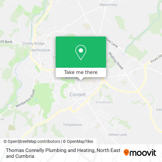 Thomas Connelly Plumbing and Heating map