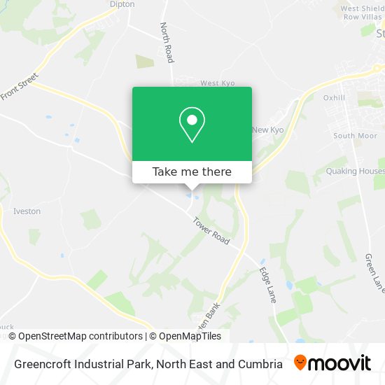 Greencroft Industrial Park map