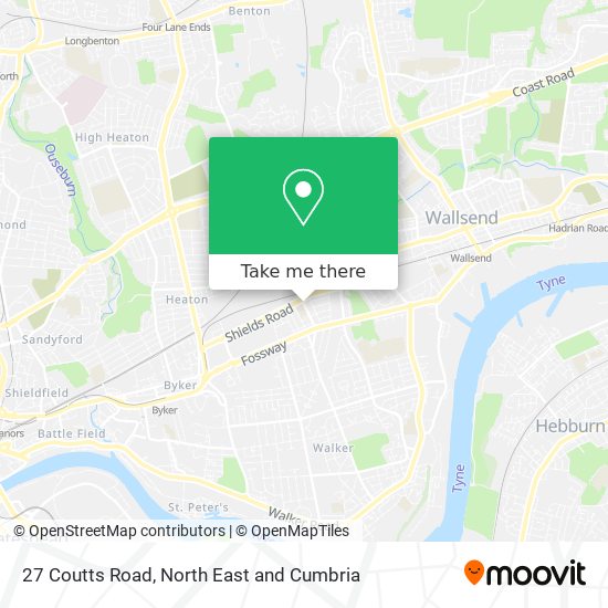 27 Coutts Road map